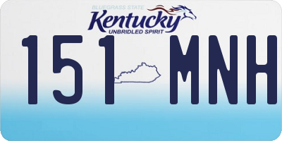 KY license plate 151MNH