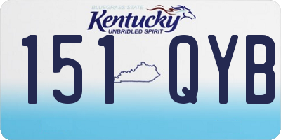 KY license plate 151QYB