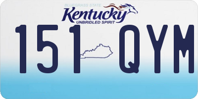 KY license plate 151QYM