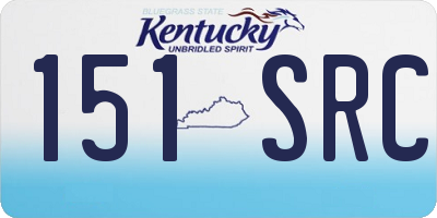 KY license plate 151SRC