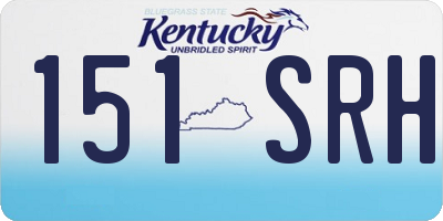 KY license plate 151SRH