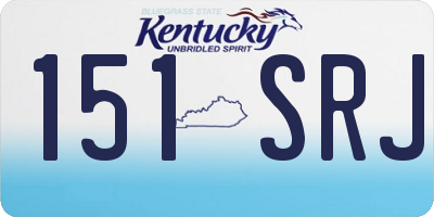 KY license plate 151SRJ