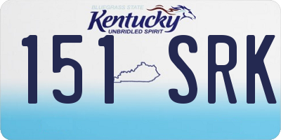 KY license plate 151SRK
