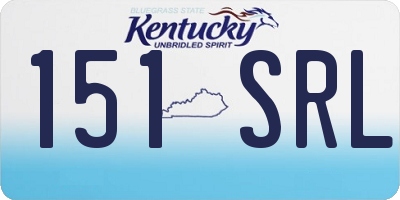 KY license plate 151SRL