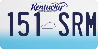 KY license plate 151SRM