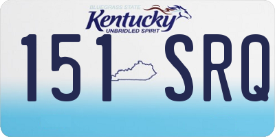 KY license plate 151SRQ