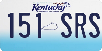 KY license plate 151SRS