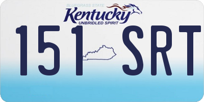 KY license plate 151SRT