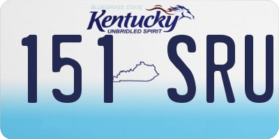 KY license plate 151SRU