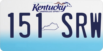 KY license plate 151SRW