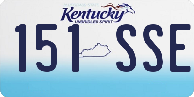 KY license plate 151SSE