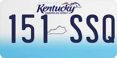 KY license plate 151SSQ