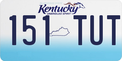 KY license plate 151TUT
