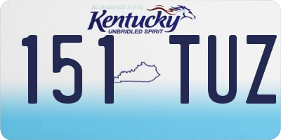 KY license plate 151TUZ