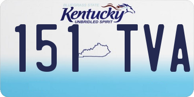 KY license plate 151TVA