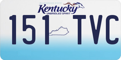 KY license plate 151TVC