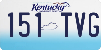 KY license plate 151TVG