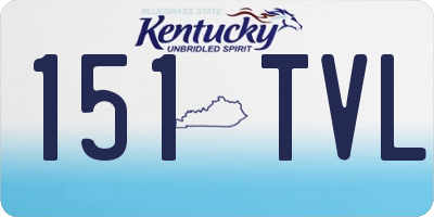 KY license plate 151TVL