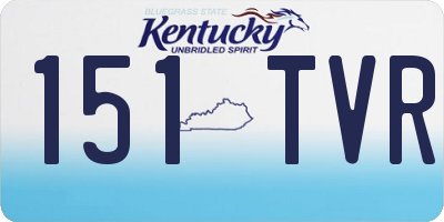 KY license plate 151TVR