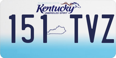 KY license plate 151TVZ