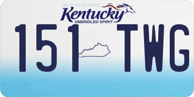 KY license plate 151TWG