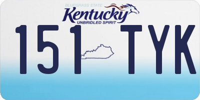 KY license plate 151TYK