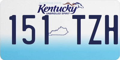 KY license plate 151TZH