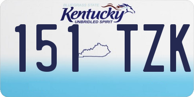 KY license plate 151TZK