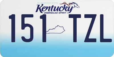 KY license plate 151TZL