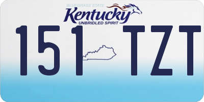 KY license plate 151TZT