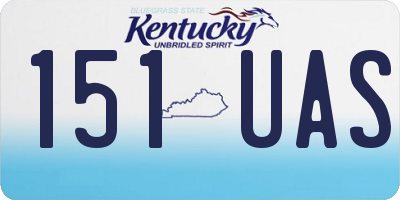 KY license plate 151UAS