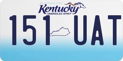 KY license plate 151UAT