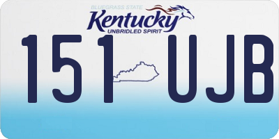 KY license plate 151UJB