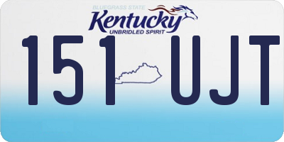 KY license plate 151UJT