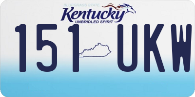 KY license plate 151UKW