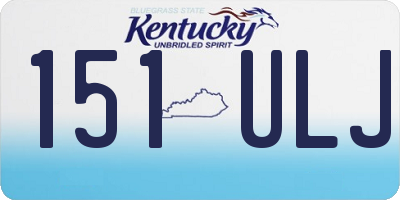 KY license plate 151ULJ