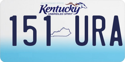 KY license plate 151URA