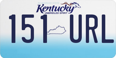 KY license plate 151URL