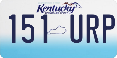 KY license plate 151URP
