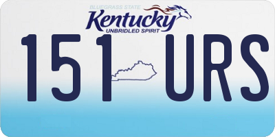 KY license plate 151URS