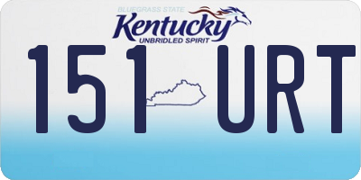 KY license plate 151URT