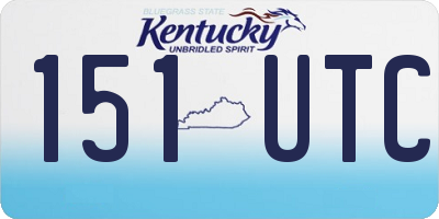 KY license plate 151UTC
