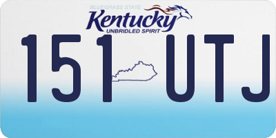 KY license plate 151UTJ