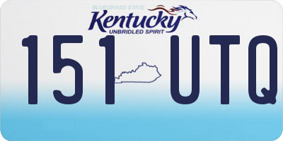 KY license plate 151UTQ