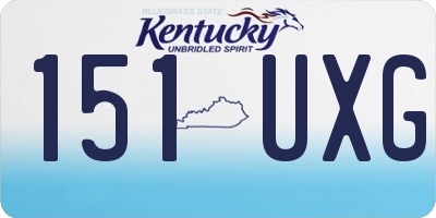 KY license plate 151UXG