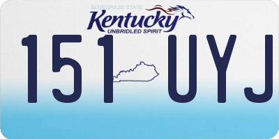 KY license plate 151UYJ