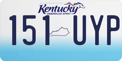 KY license plate 151UYP