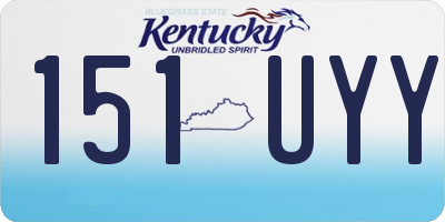 KY license plate 151UYY