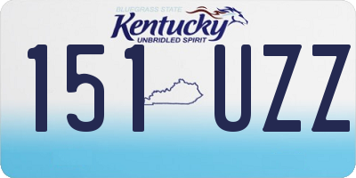 KY license plate 151UZZ