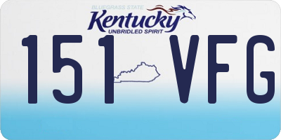 KY license plate 151VFG